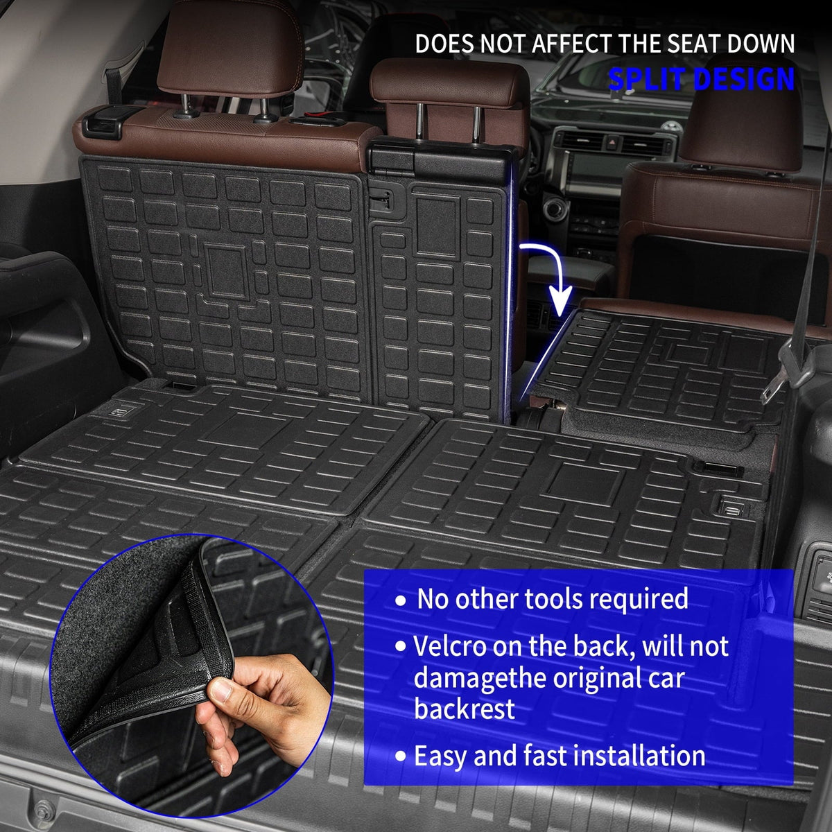 7 4Runner Mat Floor Accessories 2013-2023 Cargo Mats Cargo Liner Toyota Mat Fit Seats Trunk