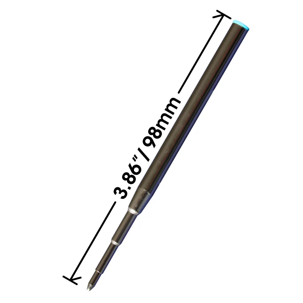 Pen - Montblanc 3.875 in Blue 6 Ballpoint Black - 6 Replacement for / - Long + Measures 128211/128214 Refill mm Jaymo 98
