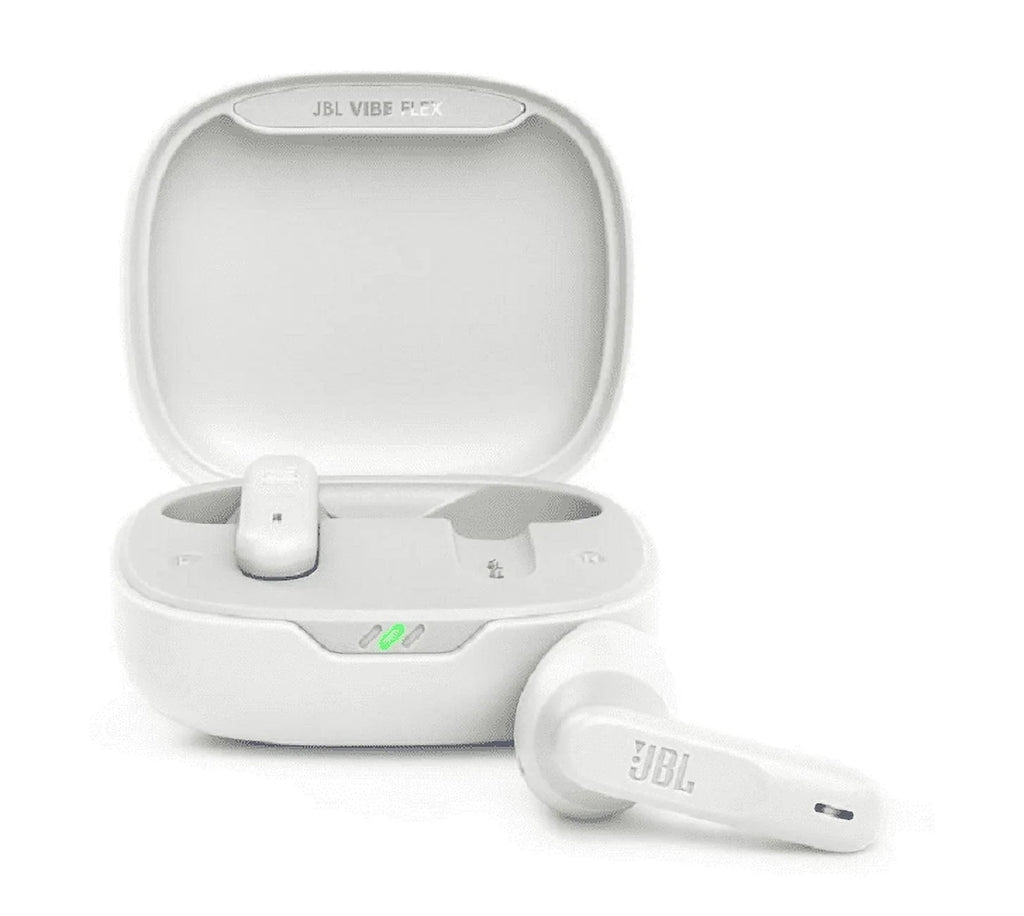 Refurbished JBL 990090979 Wireless White Earbuds, Vibe Flex