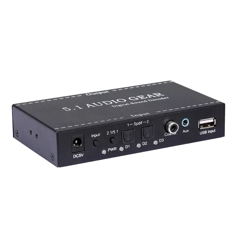 Audio Decoder,Dolby Audio 3.5mm Output 3.5mm Ajcoflt Audio Decoder Decoder 3.5mm Apexeon Audio US Audio Dolby Decoder Converter Support Audio Sound Digital Audio Sound Output Converter Converter