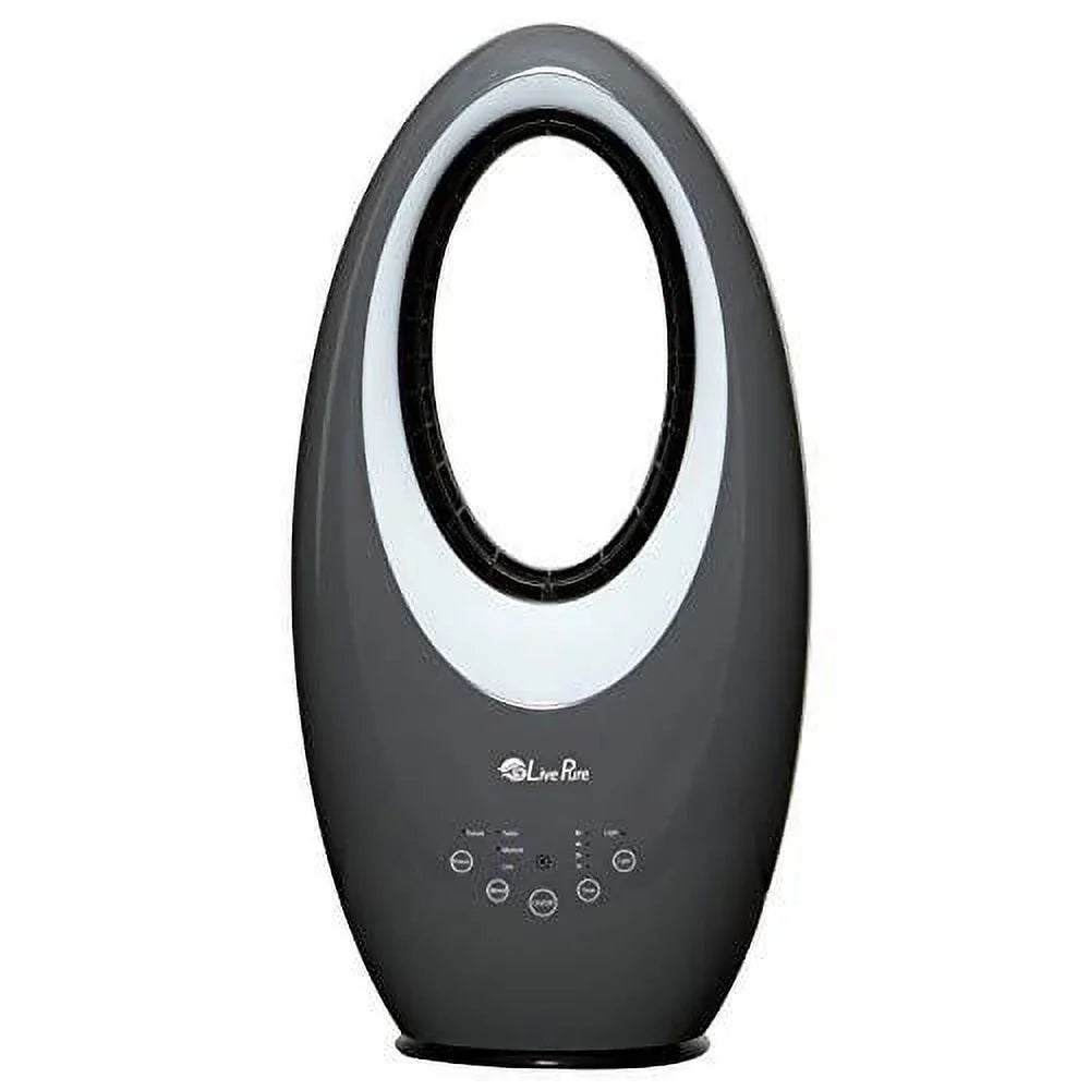 atmospheric with Oscillating Auto-Duster Filter, Bladeless Circulator- Fan Cooling Fan, Graphite Livepure