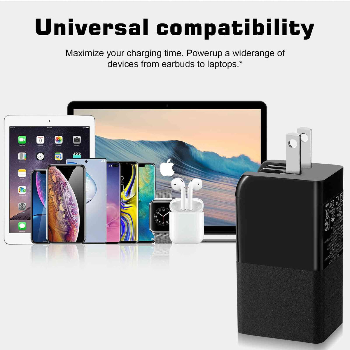 & Fast Ace, Google MacBook, with 5G/A91/K5/Reno Pixel, Galaxy, 3 Ports Charger Dual Travel USB Oppo Youth/Reno3 Compatible Reno3 Samsung UrbanX with USB-C 65W Deck Steam iPhone, High-Speed Charging