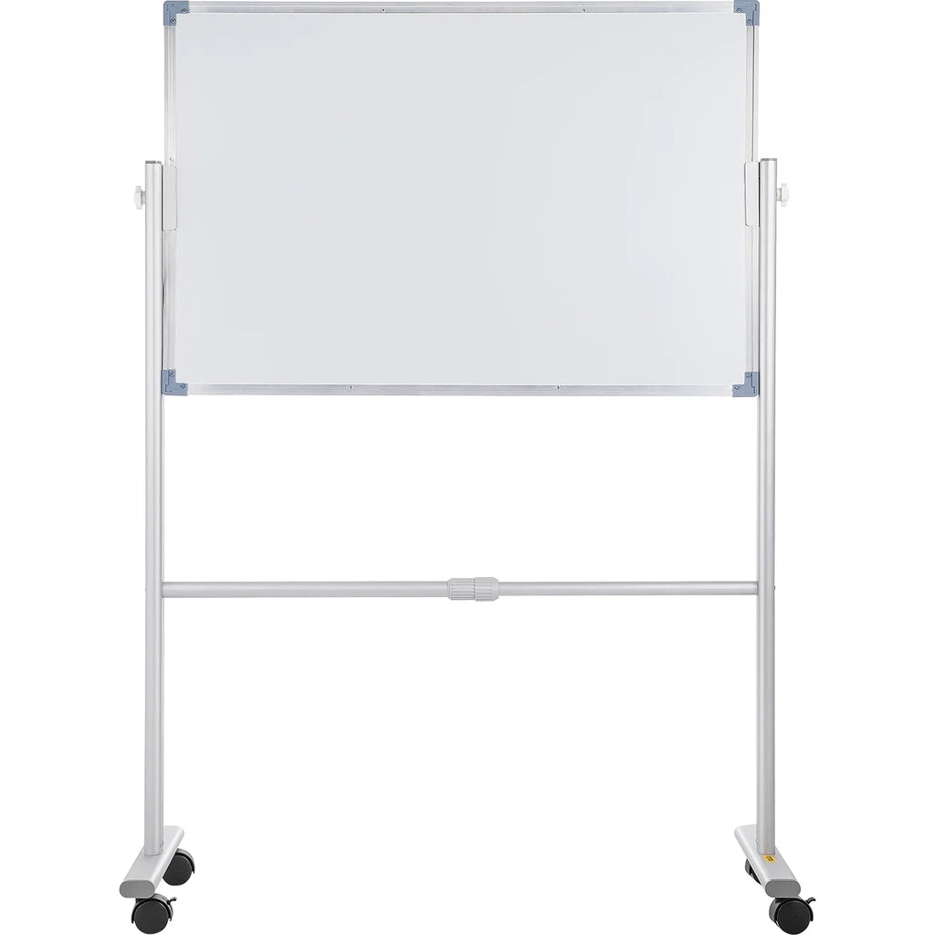 Frame with Magnetic Office Dry Reversible 360 and 36" Lockable w/ Mobile Board BENTISM for Adjustable 24" Wheels Sided Rolling Erase Whiteboard Home x Height Swivel Aluminum Stand Double School