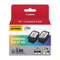 PG-275 Ink Canon XL Cartridge High-Yield Pack, Black/Tri-Color, XL/CL-276 Value 4981C008
