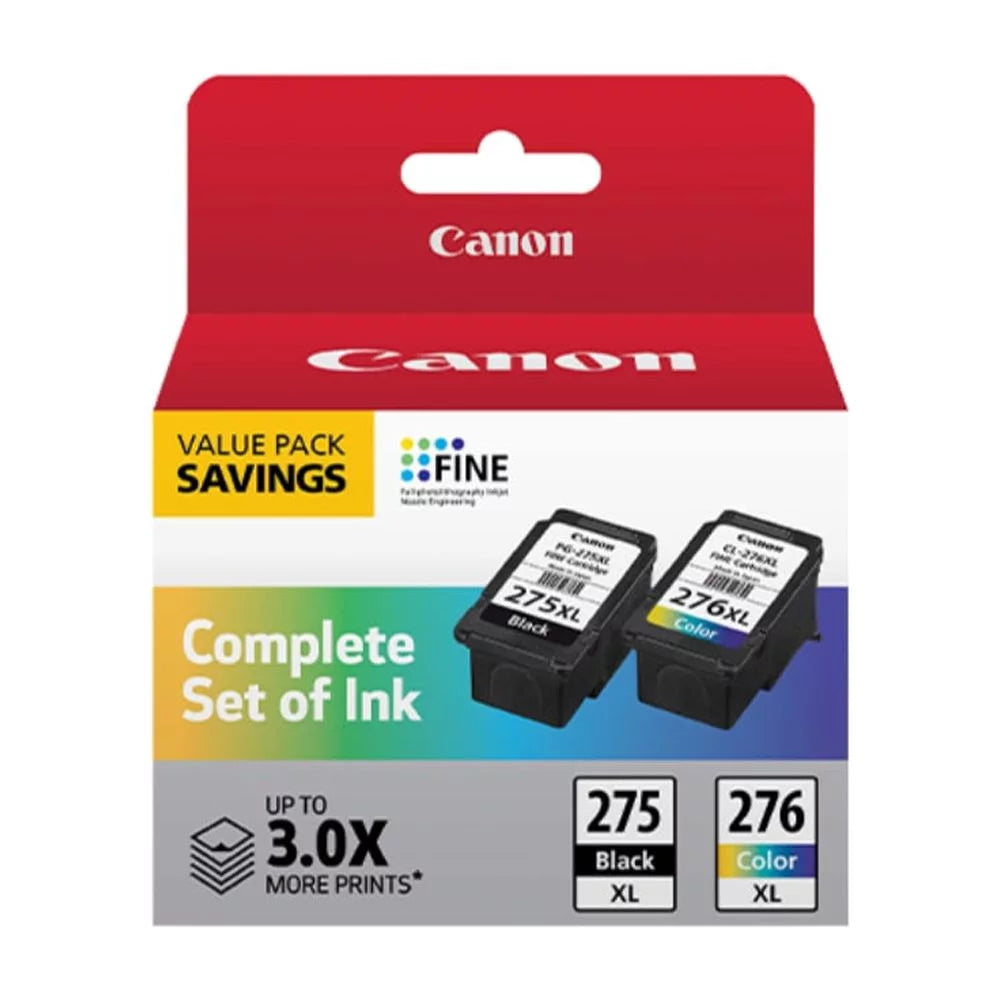 PG-275 Ink Canon XL Cartridge High-Yield Pack, Black/Tri-Color, XL/CL-276 Value 4981C008