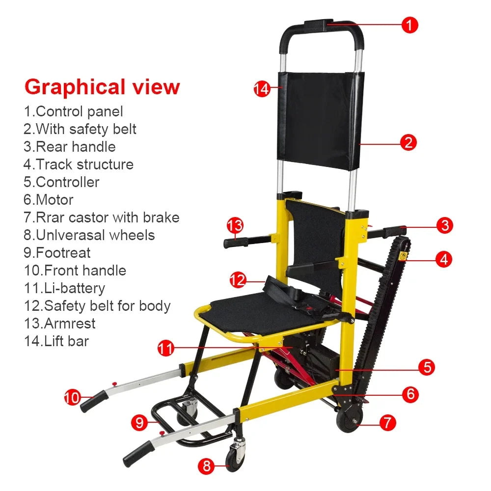 Climbing Stair Stair Chair Elderly Motorized Lifting Electric Wheelchair, Chair Elderly Assist