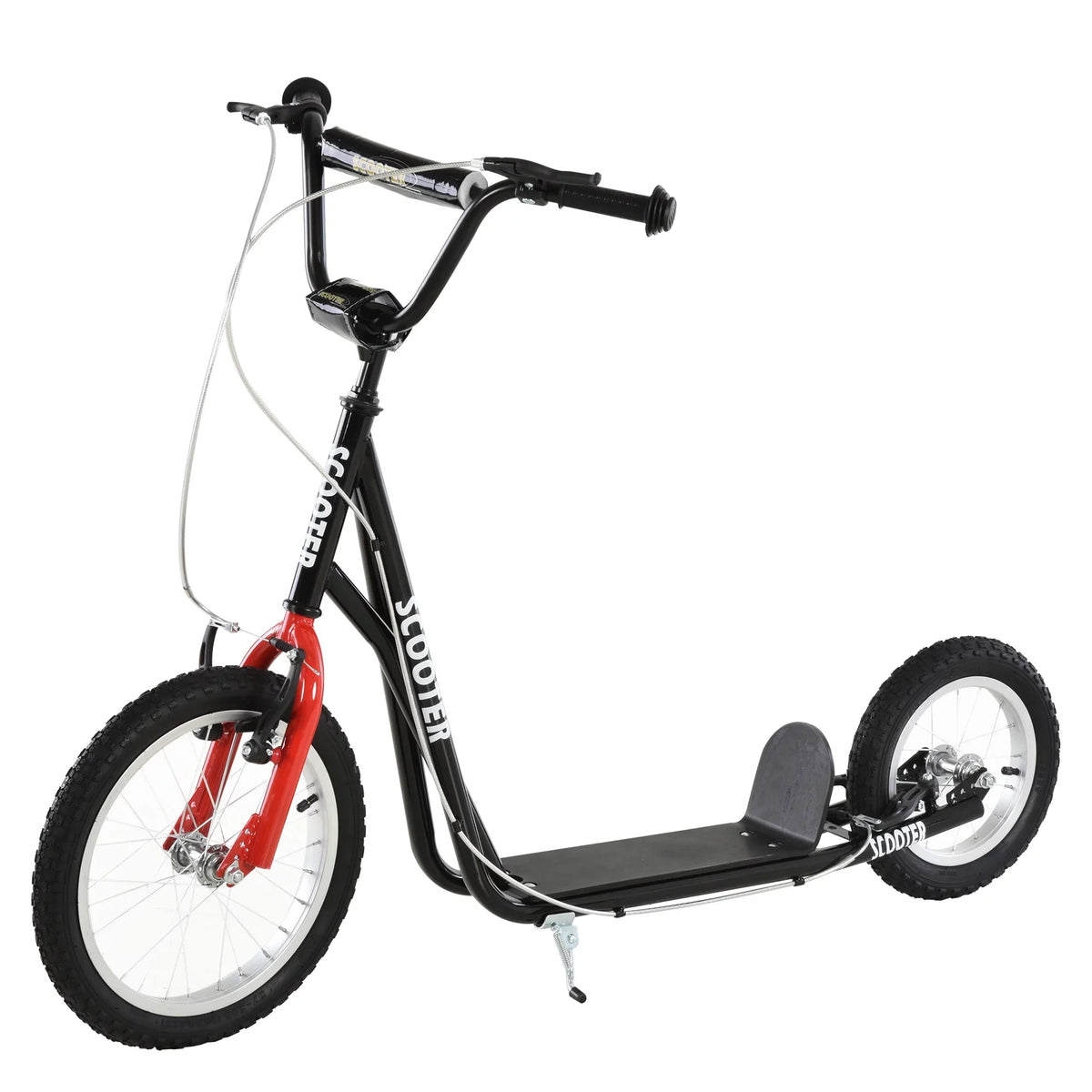 Youth Aosom Dual Rear Front Scooter Black Brakes, and Caliper