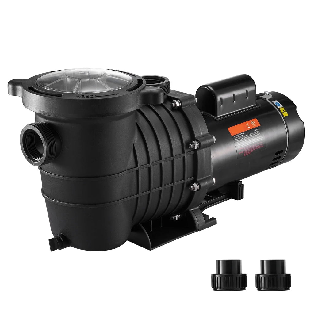 Pump, ETL Pool Swimming in/Above Certification Security HP 2 Flow, V, Max. Speed Basket, 1500 Double 5520 for W Strainer Pool of Ground SKYSHALO GPH Pump for 230 w/