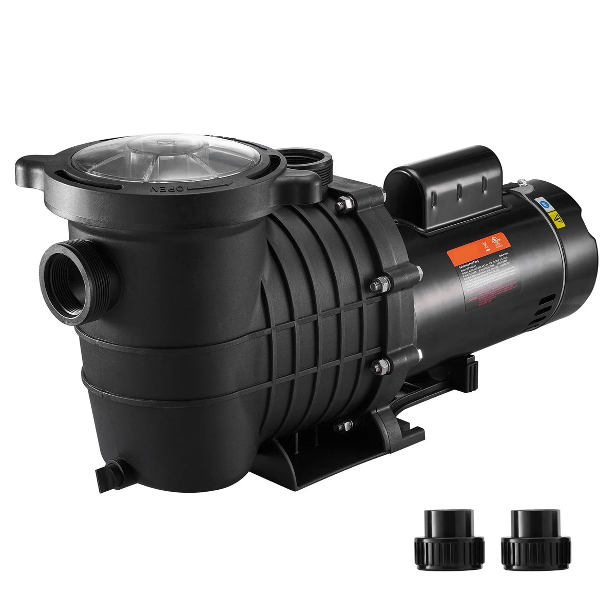Pump, ETL Pool Swimming in/Above Certification Security HP 2 Flow, V, Max. Speed Basket, 1500 Double 5520 for W Strainer Pool of Ground SKYSHALO GPH Pump for 230 w/