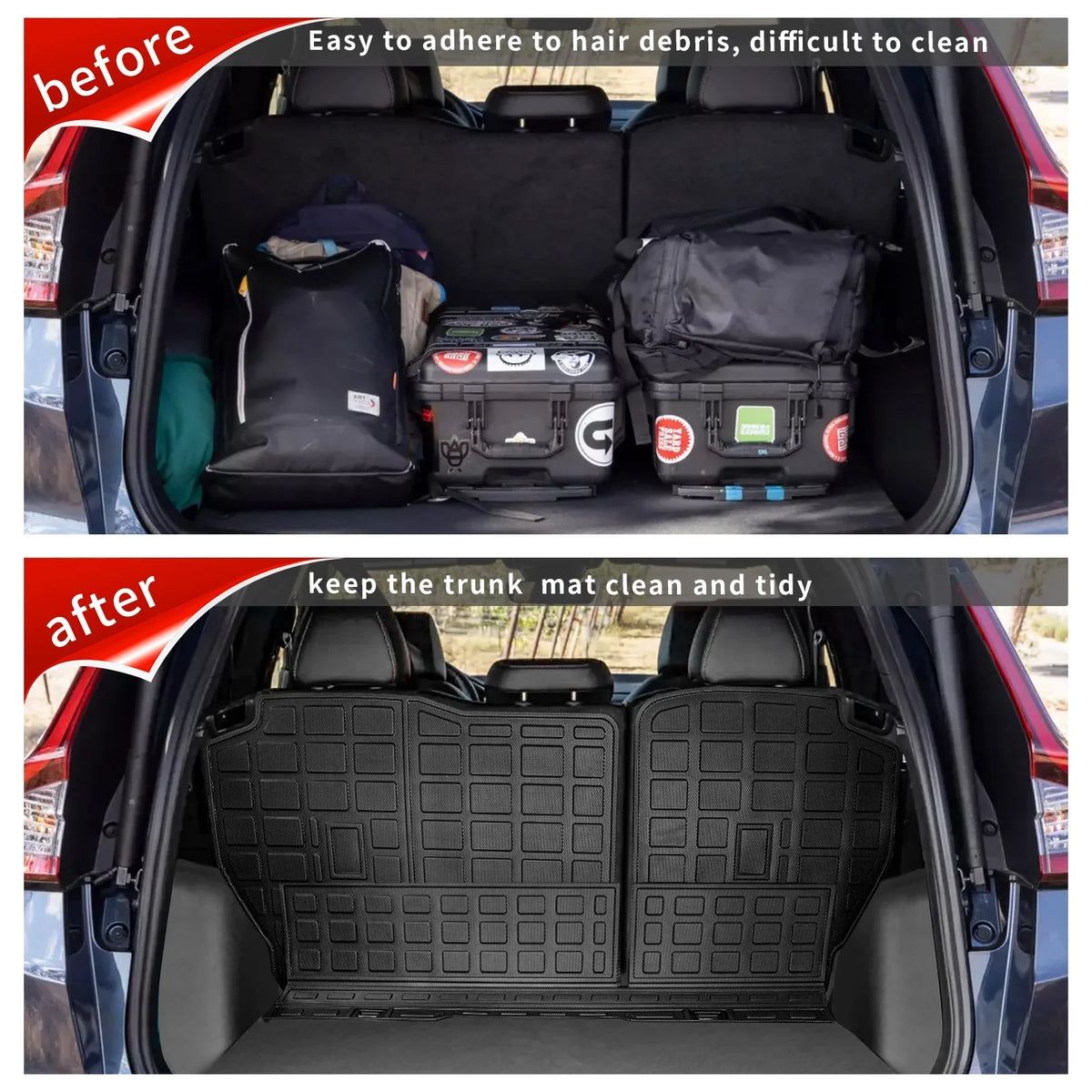 Deck) 2023 Liner CR-V 2023 Honda 2024 Fit Fuel Non-Hybrid Mat Cargo (Lower Accessories Trunk CRV