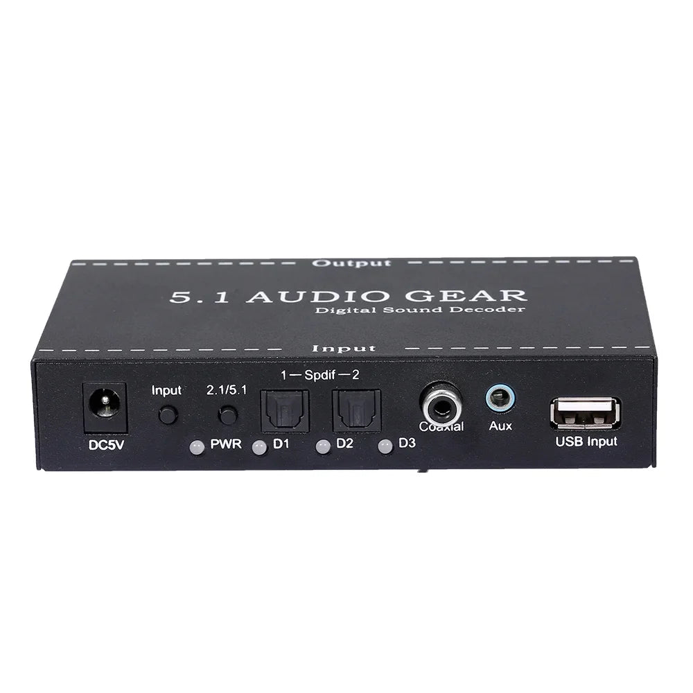 Audio Decoder,Dolby Audio 3.5mm Output 3.5mm Ajcoflt Audio Decoder Decoder 3.5mm Apexeon Audio US Audio Dolby Decoder Converter Support Audio Sound Digital Audio Sound Output Converter Converter