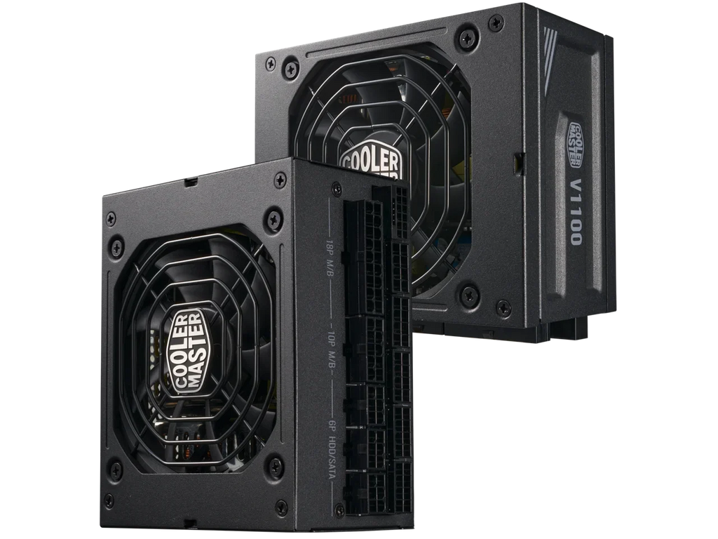 Factor SFX ATX3.0, Platinum 1100W Fully Form Bracket 80+ Efficiency, Fully ATX SFX Platinum Modular, Master Cooler V1100 SFX, (MPZ-B001-SFAP-BUS) Included,