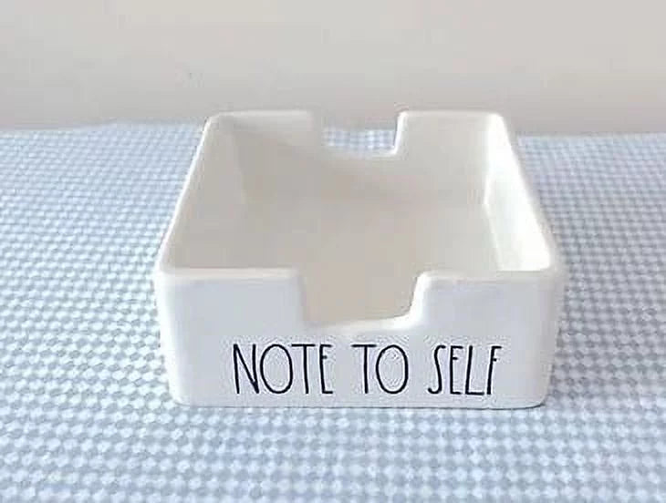 3.75 Holder Note Home 1.5 Black Ceramic SELF NOTE Dunn sides Ivory Rae all x Letters 3.75 x TO Office Sticky LL