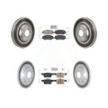 Front Ceramic KGA-102879 Kit Brake Disc Honda Rotors Si 2017-2020 And Civic Transit - Pads Coated Auto Rear Sedan with For