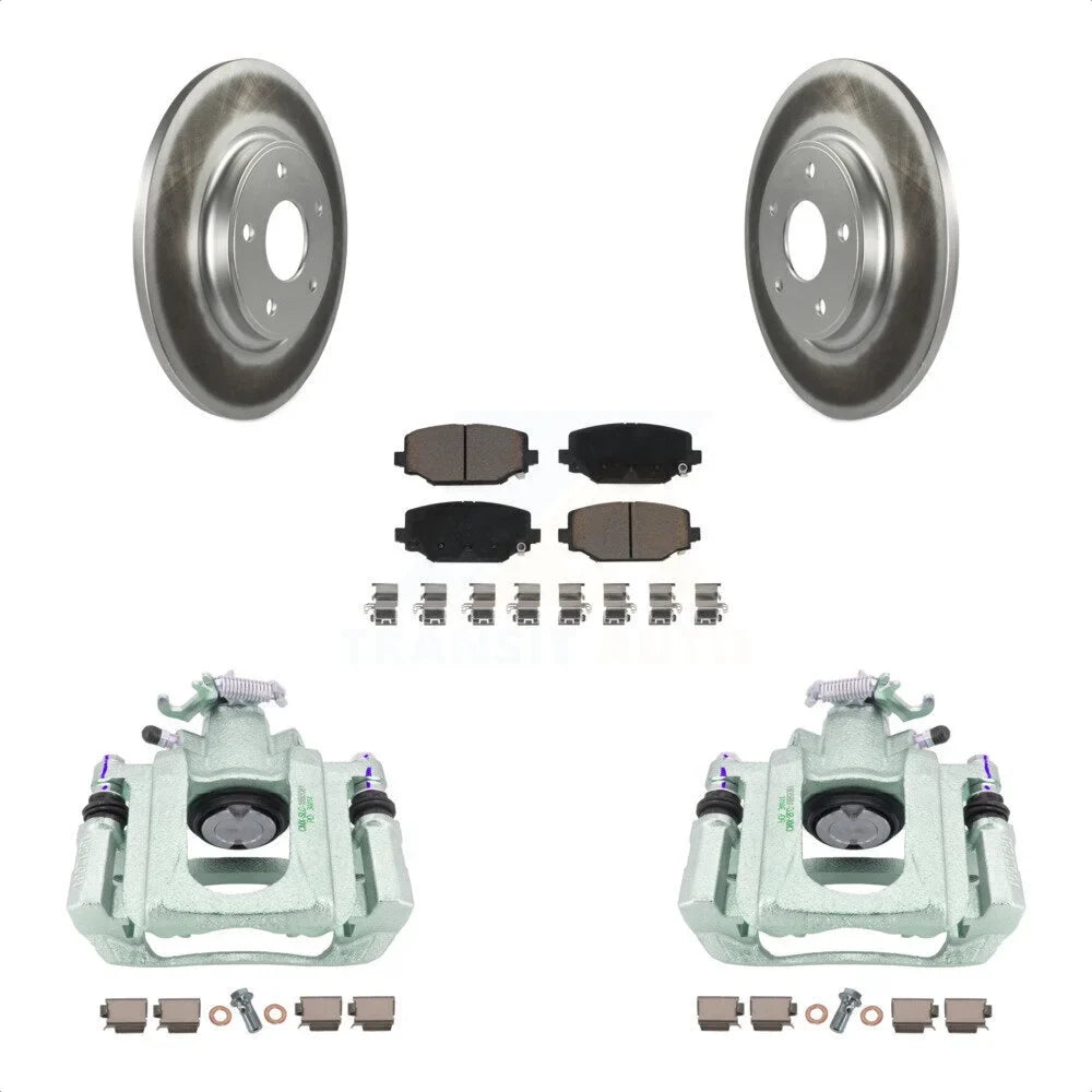 Brake And Disc C/V For 2012 Dual Piston Ram Rear Kit Transit Pads Front KCG-100132C Caliper Rotors Auto Coated With Ceramic