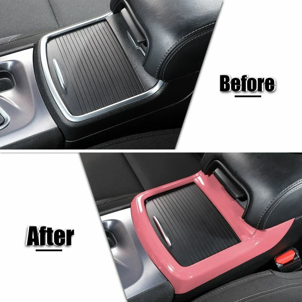 Trim Console Inner Pink Cover Cup Holder Panel Teledu + Central