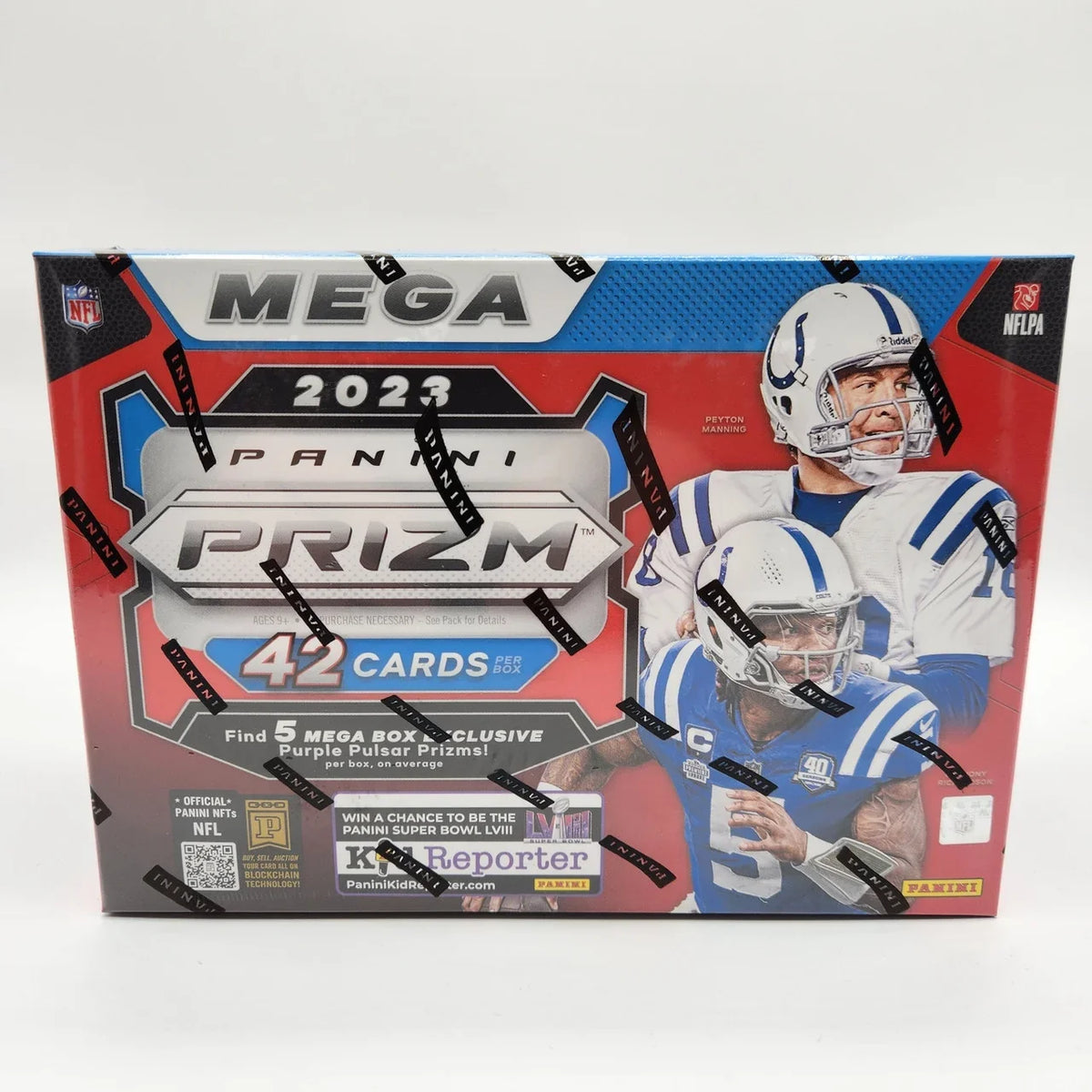 Mega Pulsar Prizm's Panini Hobby Football Prizm Purple 2023 Box