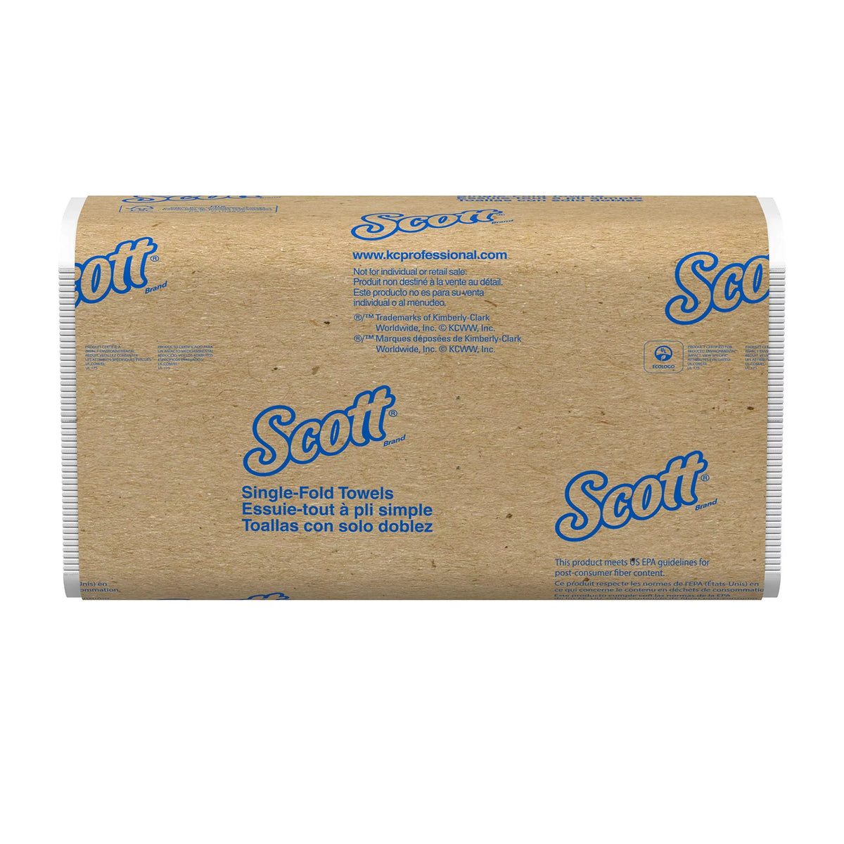 Clip, Paper, Scott Affordable / / White, Fold Towel (01700), Clips 16 Towels Paper Case 250 Single Towels