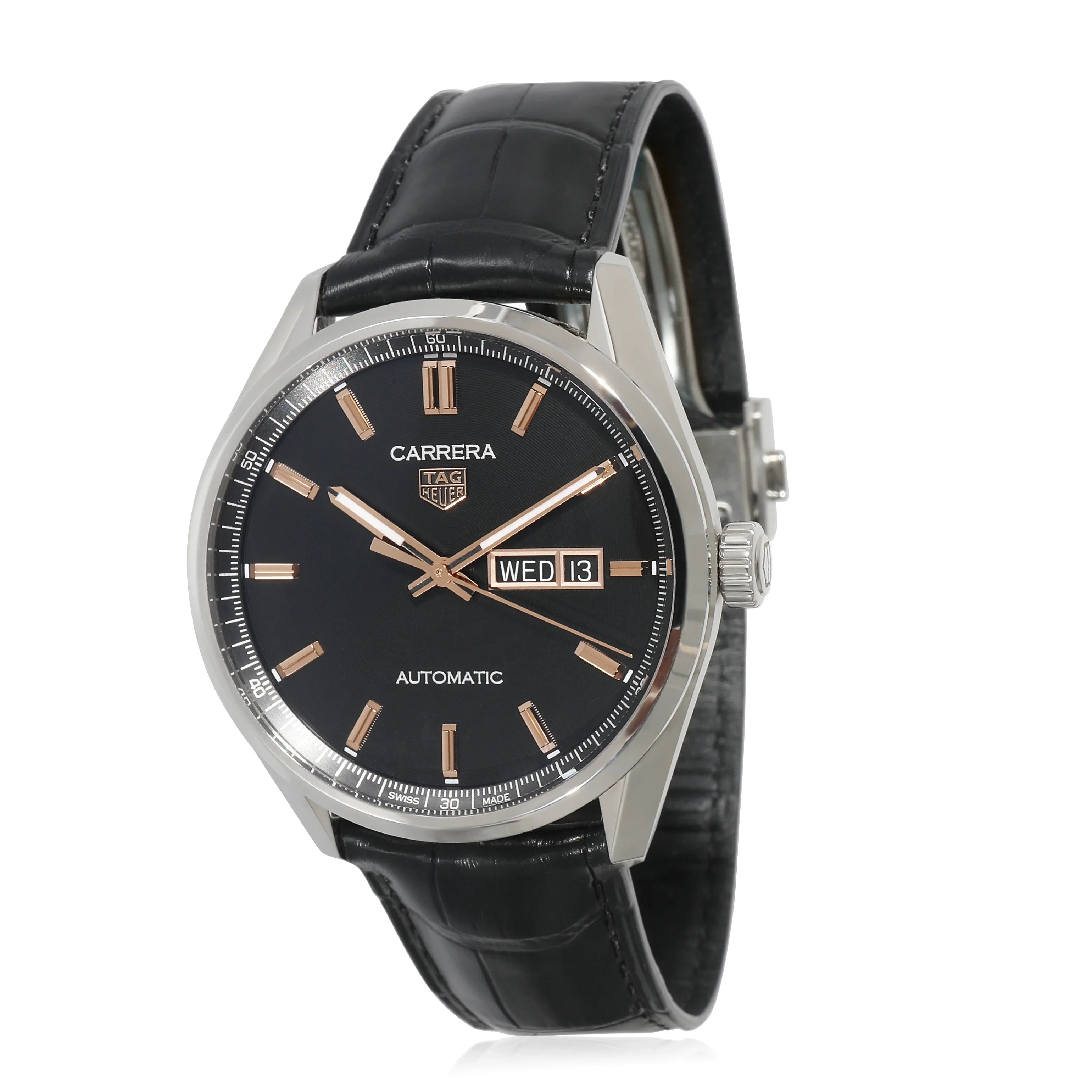 WBN2013.FC6503 Stainless Men's in Pre-Owned Heuer Carrera Tag Steel Watch