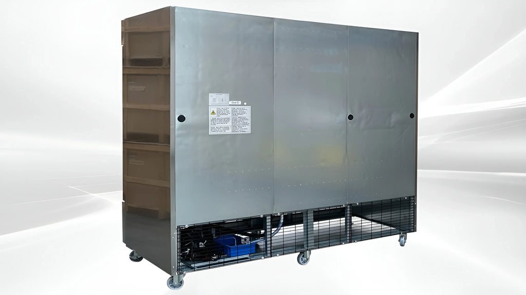 Cu. Commercial ft. Three Stainless Door Upright Refrigerator in. in Steel 83 64.8 Reach-In