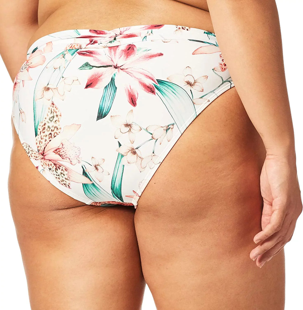 Blanca Swimsuit La Womens Orchid Hipster White//Flyaway Shirred Band Bottom Bikini 6