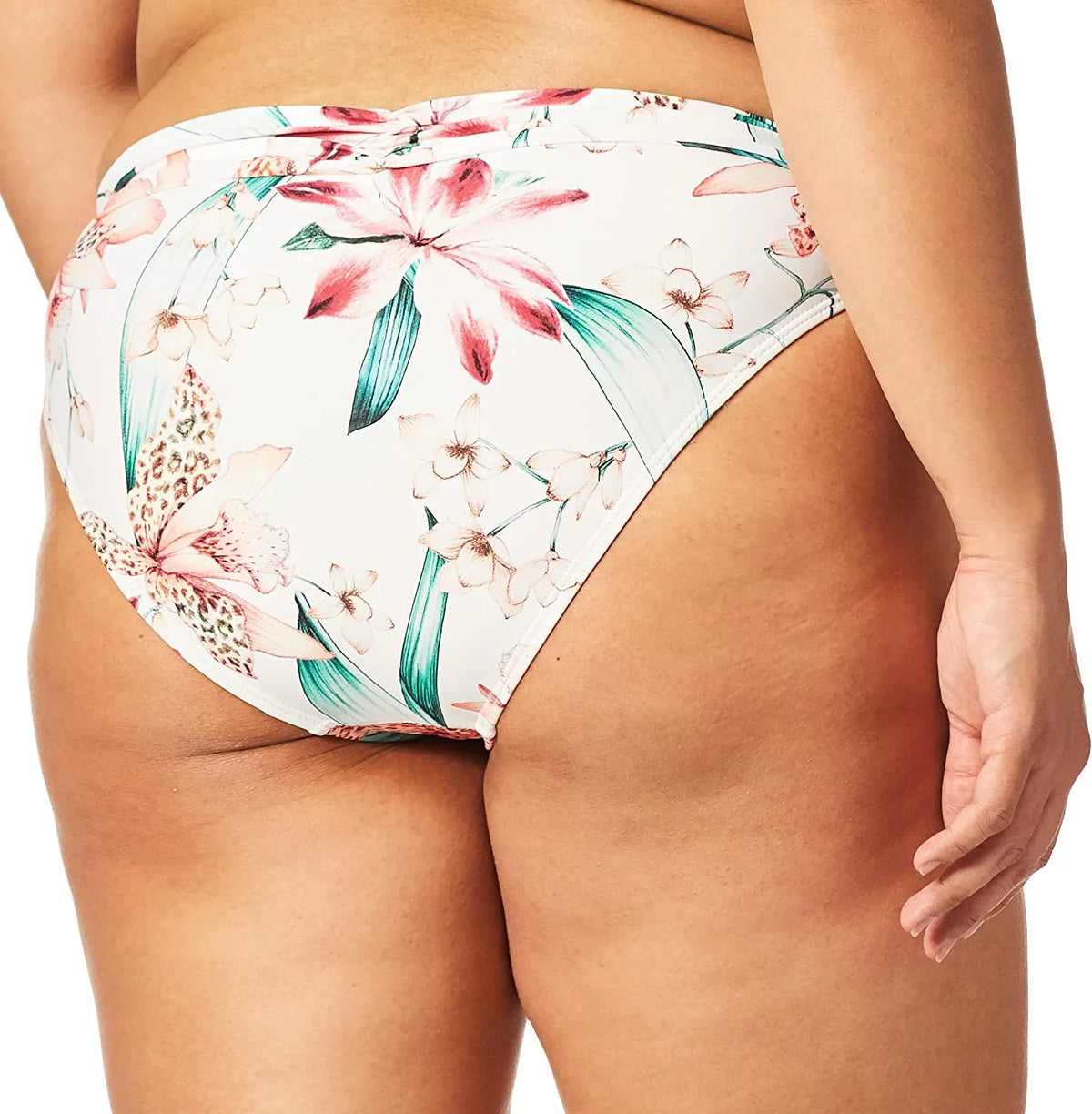 Blanca Swimsuit La Womens Orchid Hipster White//Flyaway Shirred Band Bottom Bikini 6