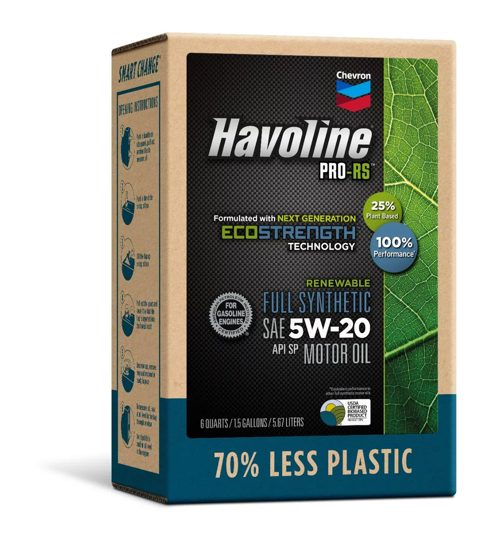Havoline PRO-RS Box Synthetic Oil Renewable Motor Smart 6Q Change 5W-20,