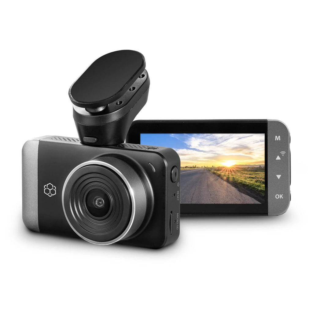 Angle Range Lense, with 150 Pro Mode with G-Sensor Day/Night. 4K Park GPS Resolution High UHD for LCD Degree Dynamic Record Yada Wide Roadcam Screen, Technology App, and 3"