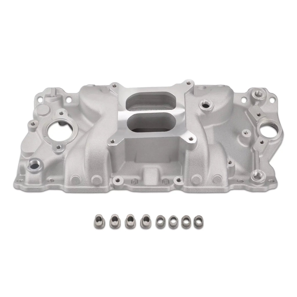 Plane Intake Aluminum Block Chevy 400 Dual Manifold Small 1957-1986 350 305 327 SBC FGJQEFG