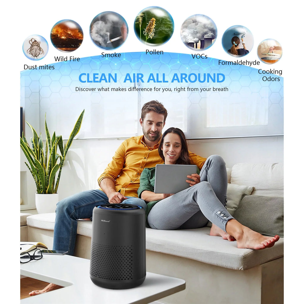 H13 Purifiers Allergens, HEPA Dust, oxygen Smoke, Odor Mode, of , Quiet True Ozone Home Removes Hair, Mold, HEPA Bedroom, Filter for Pollen, Free Fur,
