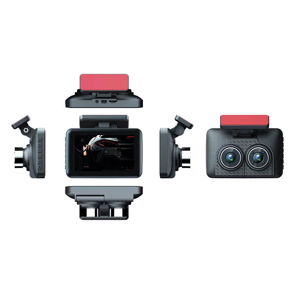 Dash Clear Camcorder Car Mirror Car 3 Car Angle Wide Recorder Recording Rearview Driving Cameras Video Auto Cam Camera Shinysix Safety 4in Recorder