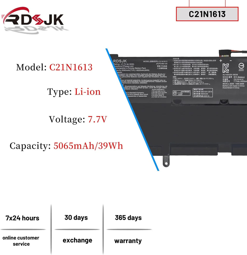 y C302CA-DH54 for C21N1613 C302CA-1A Asus C302CA-DHM4 Chromebook C302CA Laptop C302C C302CA-DHM3 Flip C302