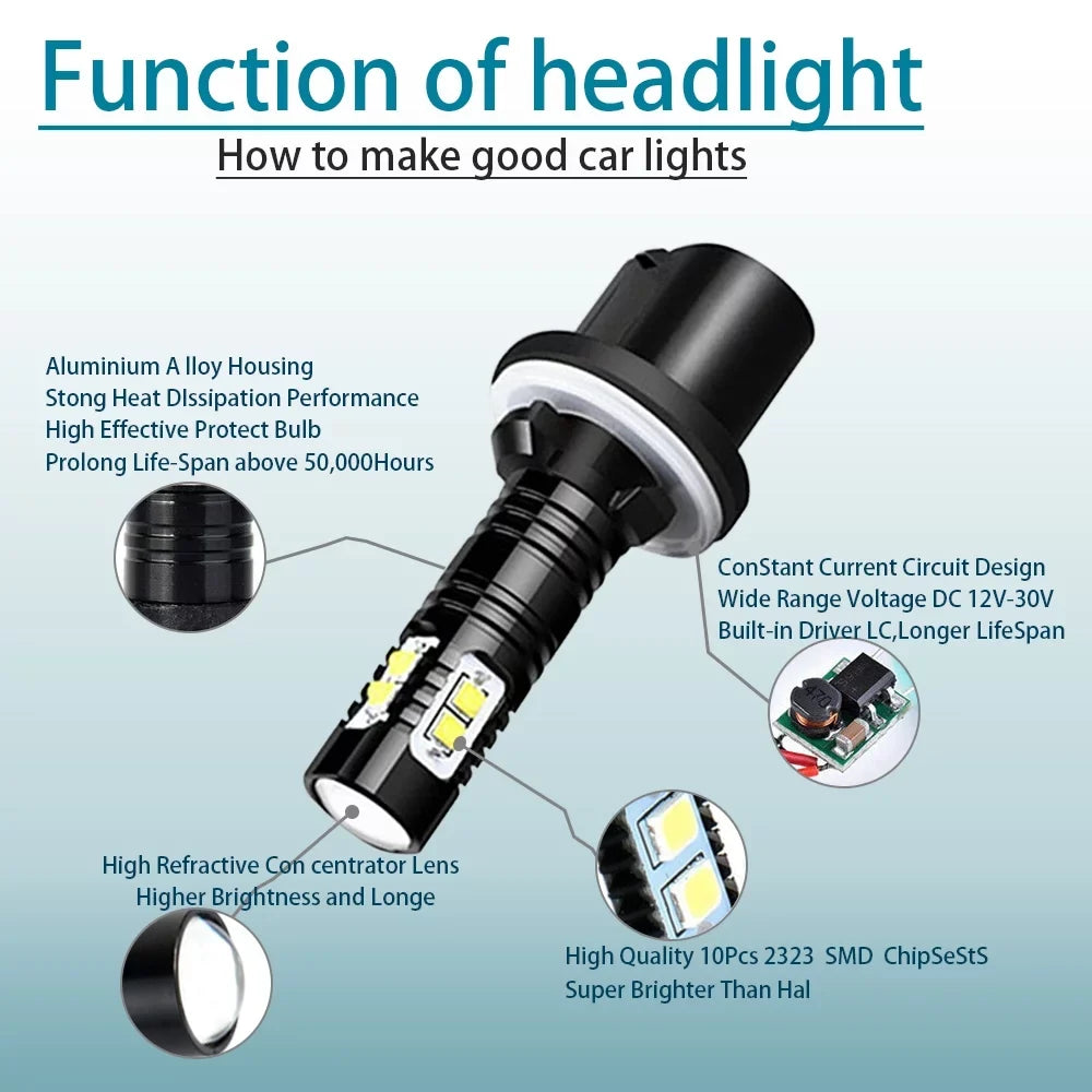 LED Bulbs Super Lights Headlights 2000-2006 Tahoe Bright white For 2000 Kit 2001 2002 1999 6000K 6X Silverado Chevy