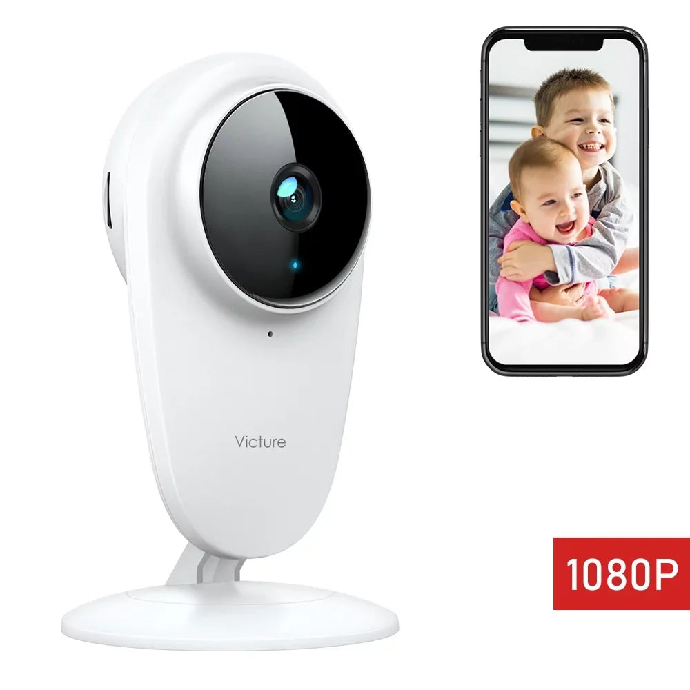 Victure Indoor WiFi Monitor, Smart Baby Camera Night White Security Vision, Color Home with 1080P