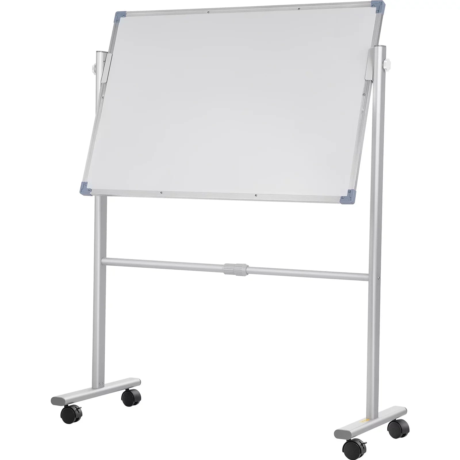 Frame with Magnetic Office Dry Reversible 360 and 36" Lockable w/ Mobile Board BENTISM for Adjustable 24" Wheels Sided Rolling Erase Whiteboard Home x Height Swivel Aluminum Stand Double School