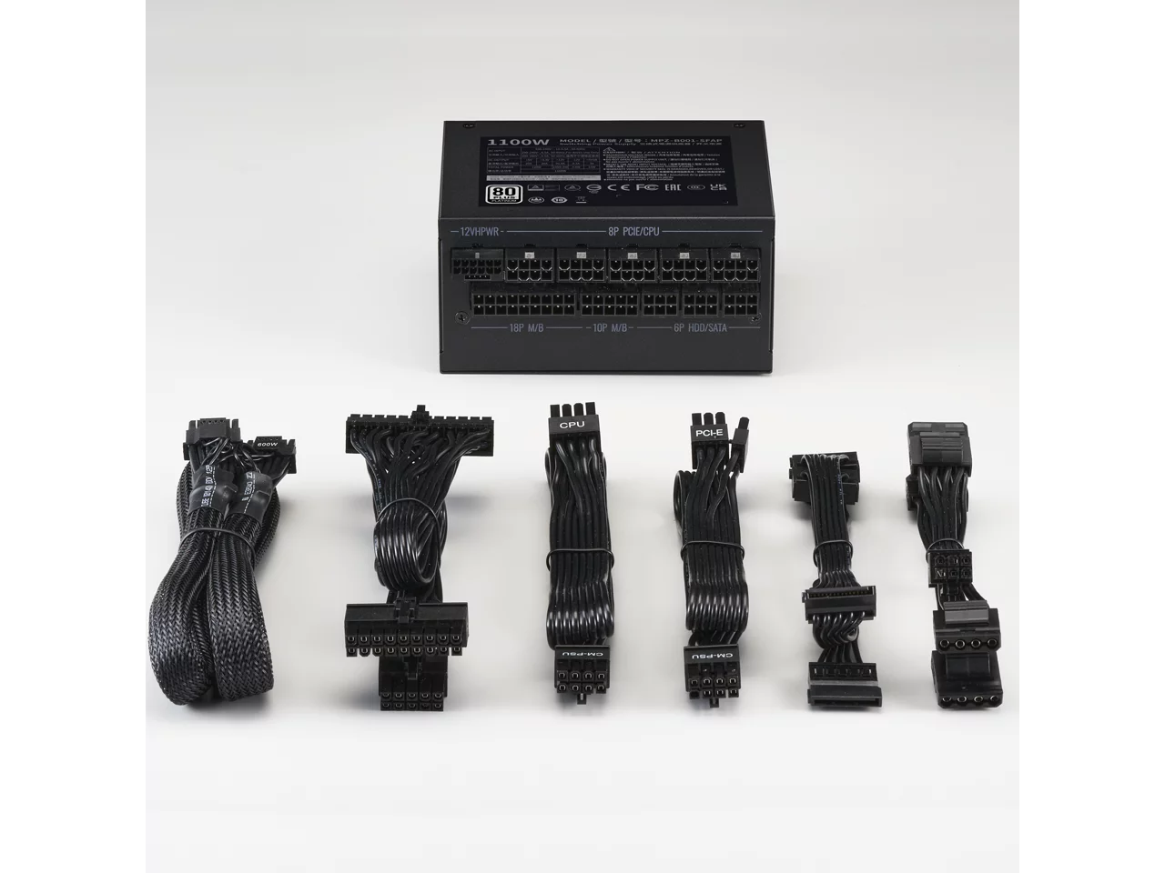 Factor SFX ATX3.0, Platinum 1100W Fully Form Bracket 80+ Efficiency, Fully ATX SFX Platinum Modular, Master Cooler V1100 SFX, (MPZ-B001-SFAP-BUS) Included,