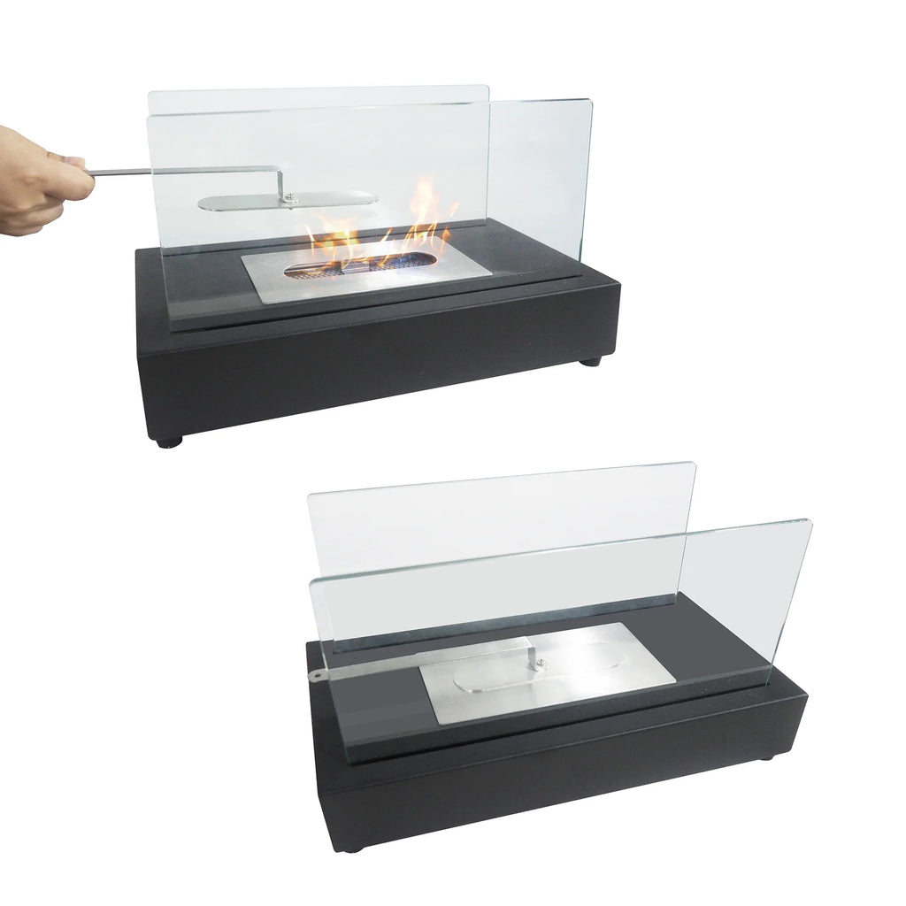 x 13.98''L Ventless Flame Outdoor W Ethanol 7.1'' Bio x Fireplace Guard Tabletop 8''H Metal Skypatio with