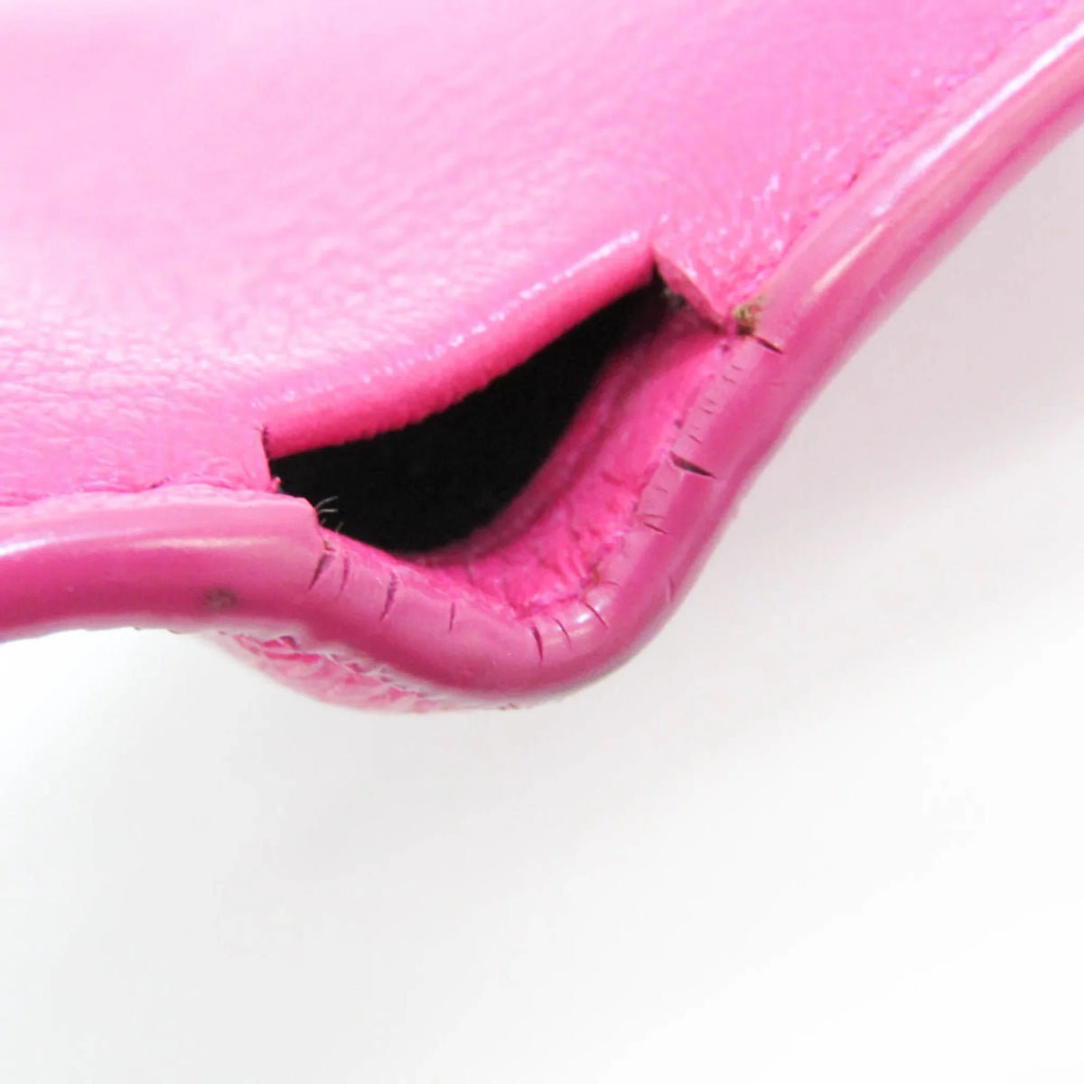 (tri-fold) Mini Leather Pre-Owned 391446 Papier Women's Pink Wallet Wallet (Good) Balenciaga
