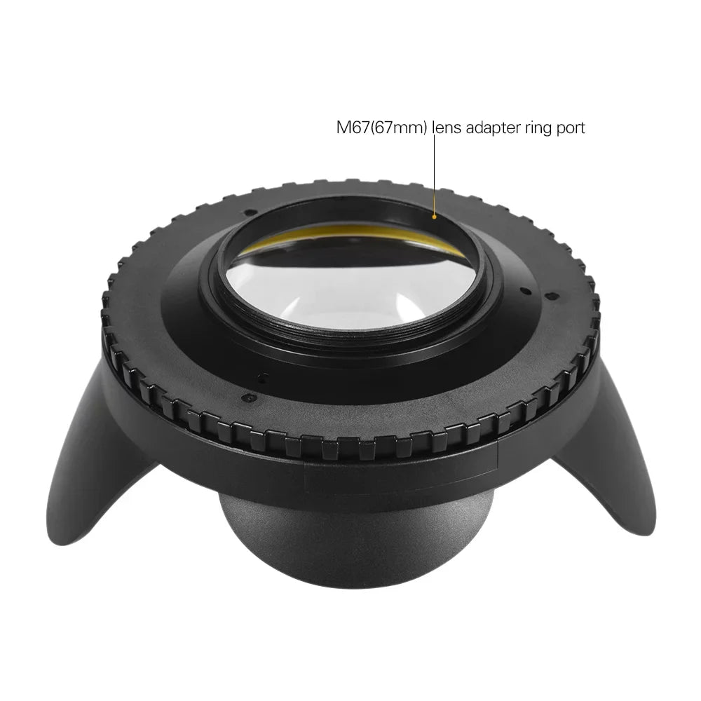 Port 60m/ Shade Port,Shade 197ft Dome Fisheye 67mm 197ft Lens Case Cover Waterproof 60m/ Adapter 197ft MEIKON Port Port Shade Case Cover 60m/ Wide Lens Camera Waterproof Lens Case Cover Round Wide