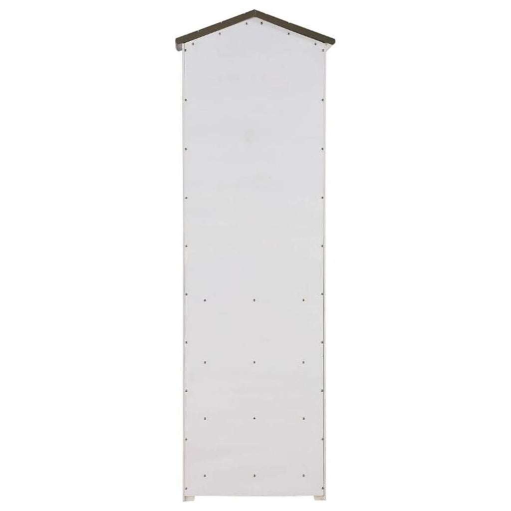 ACME Tree Cabinet Gray in House Bookcase Washed White and Weathered