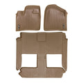 2008-2020 Floor Tan Rows for Caravan 1st/2nd Grand Smartliner Mats Liner Dodge