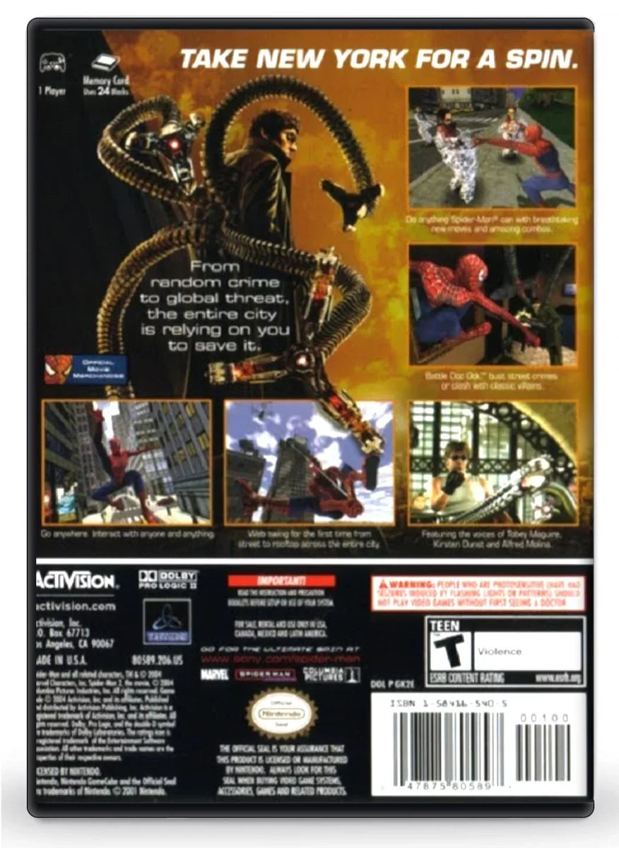 Refurbished GameCube Nintendo 2 - Spider-Man