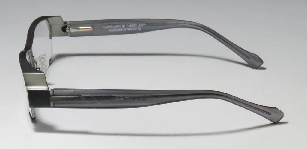 SAGE FULL-RIM FLEXIBLE SPECIAL DEMO HINGES LARY'S COMFORT NEW EYEGLASSES/SPECTACLES MENS FRAME DESIGNER HARRY TRANSPARENT LEGACY GRAY LENSES 55-16-0 / ULTIMATE