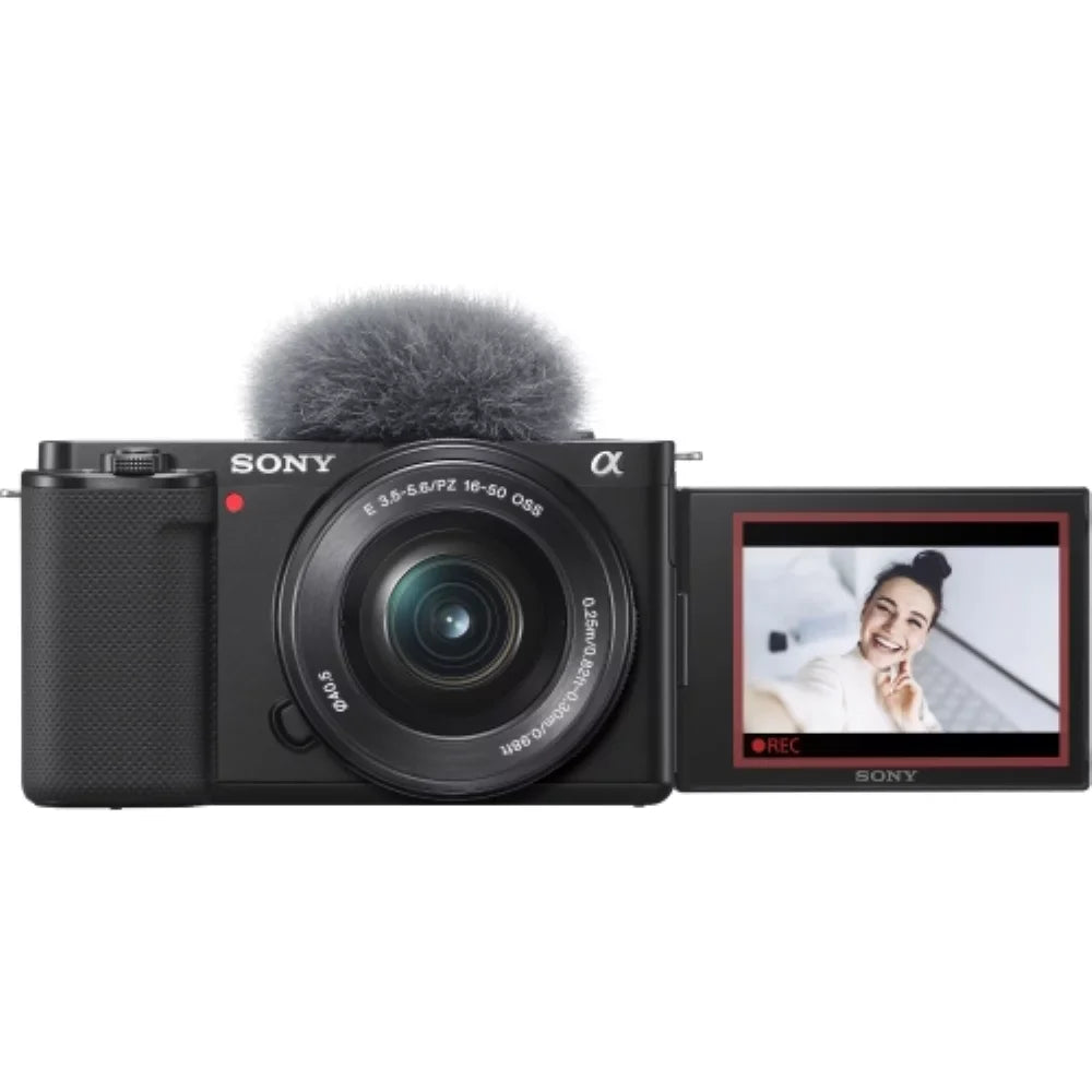 64GB (Black) Cleaning Kit Transcend Lens Card Mirrorless Sony + Bundle + Camera + Bag Memory Camera Tripod |16-50mm with Items) Flexible ZV-E10 (5