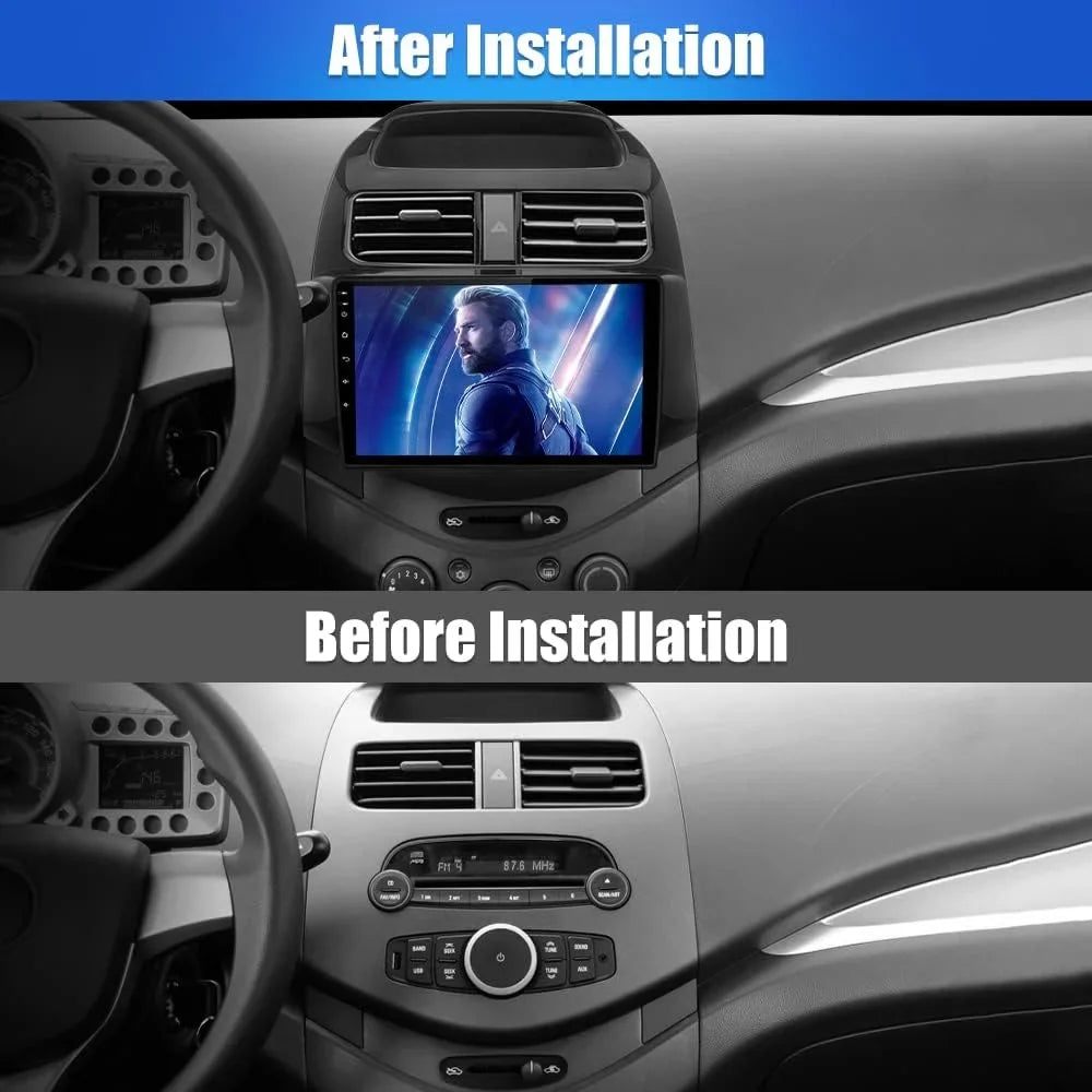 Stereo with Car 2G+32G Auto Chevy Spark 2014 Radio 2015 Android carplay inch 9 for 2013 Apple Wireless