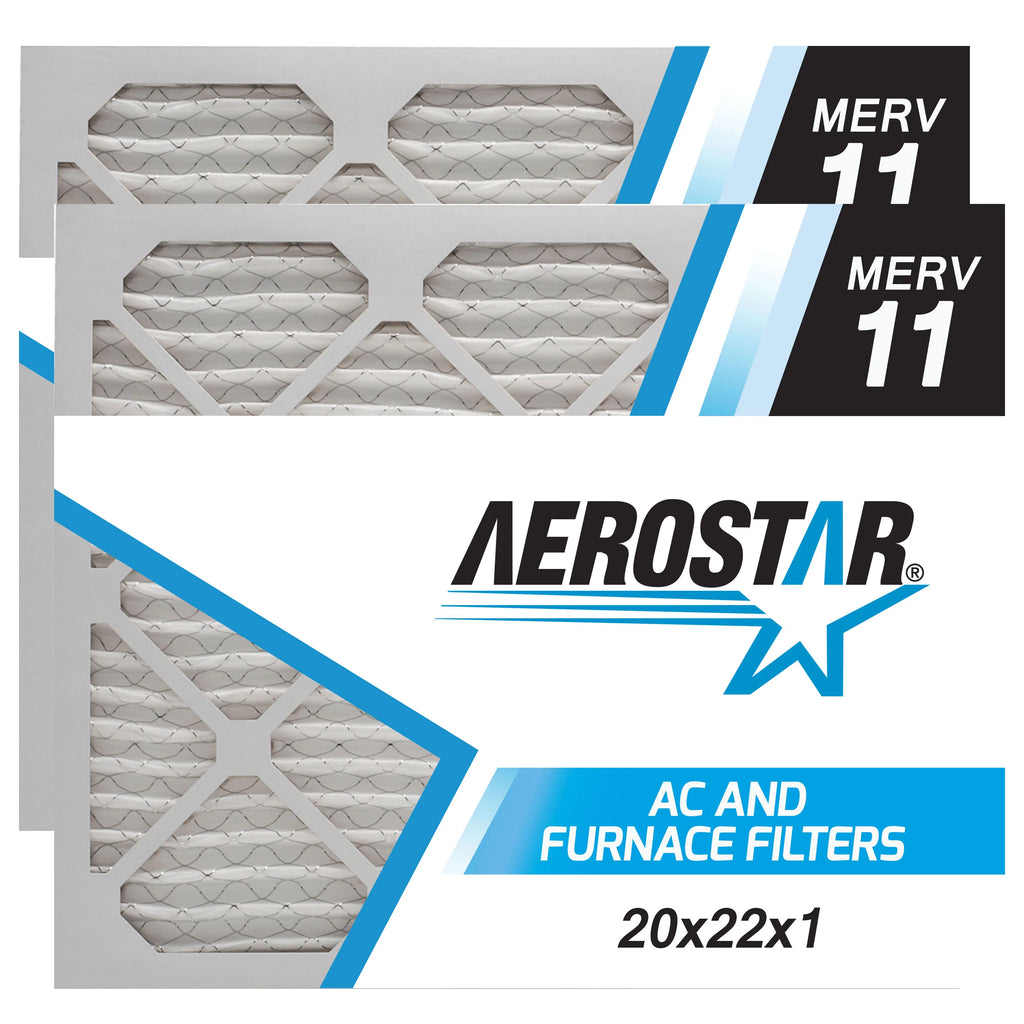 11, MERV Box oxygen of 2 by 20x22x1 - Aerostar Filter