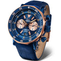 Rose Grand Chrono Lunokhod Blue 2 Gold Vostok-Europe