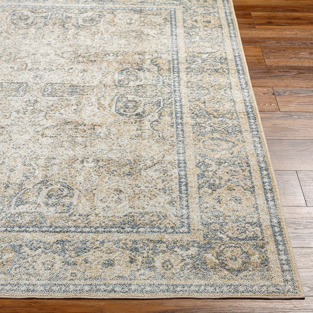 Washable) East Living 2X3 Rugs, Room, Machine Beige Kitchen 3', (2' Bedroom Traditional X Rug, Washable For Area Or Light Carpet Blue