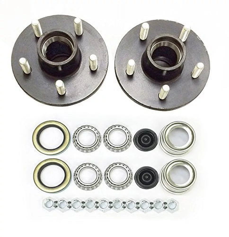Trailer 2000 Axle Set 22016K 4.5 lbs Idler 5 2 Bearings - on Kits Hub of 1-1/16" for