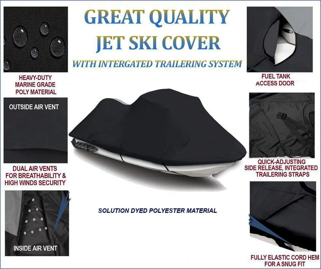 Ultra Kawasaki DENIER 2016 2017 Cover Compatible 310LX JetSki BLACK 2014 Jet 2015 2019 Ski 2021 for 2018 2020 600 Cover jetski Watercraft